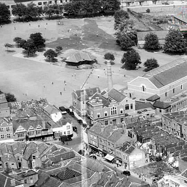 Picture of Steam Crane From The Air - Pre War